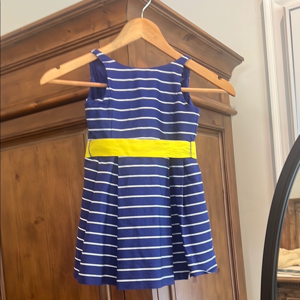 Striped Blue and Yellow Polo Ralph Lauren Kids Dress